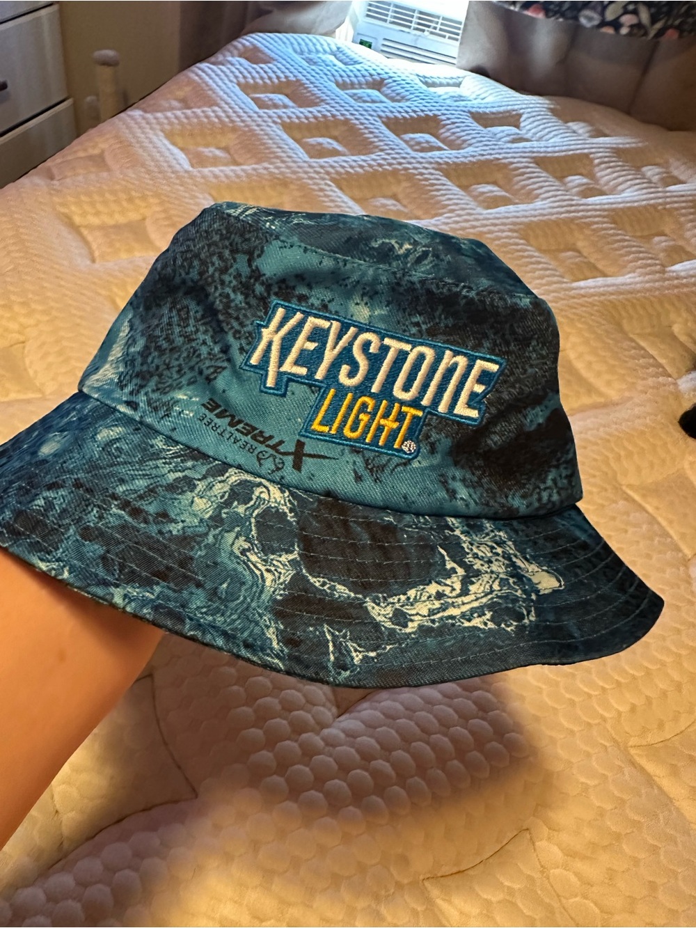 Teal Marbled Bucket Hat